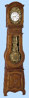 Rf : 680 EPICEA
TREMONTAINE

Horloge Violon Campagnard
Epica massif et placage 
Peut recevoir le balancier annim Berceau 

Fabrication artisanale

Corniche Chapeau de Gendarme
Porte Ovale
Ouverture de tte 38,5 x 25cm.
H: 2,25m / L: 0,52m / P: 0,26m